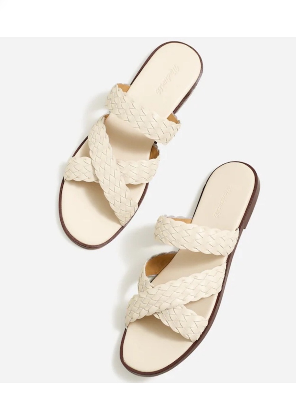 NIB Madewell Braided Leather Sandals Size 8.5